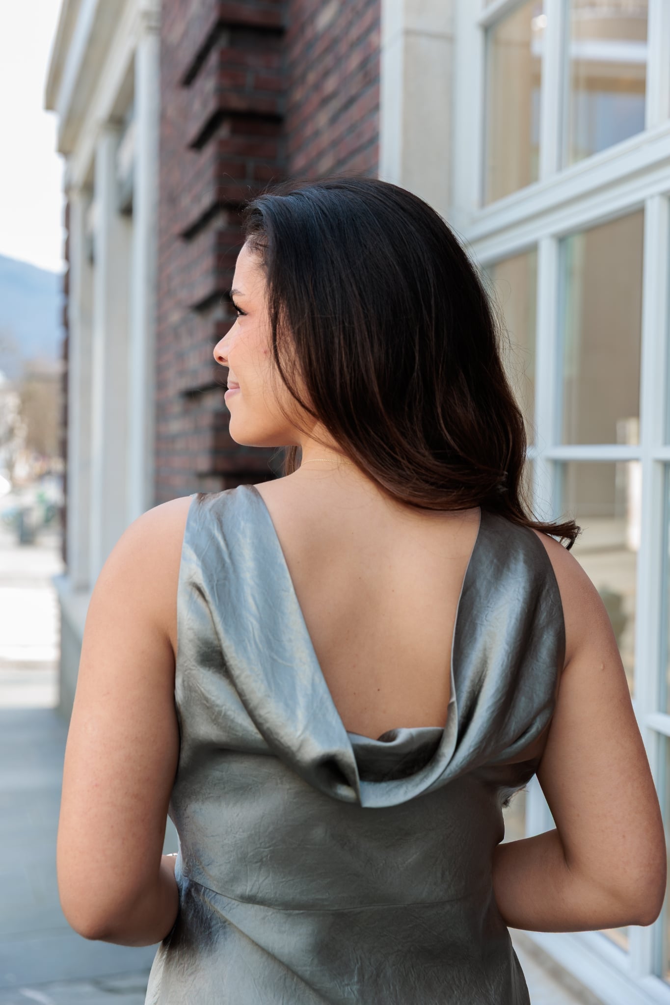 Selene Midi Kjole - Grønn/ Vetiver